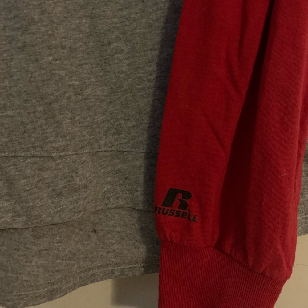 Russell Athletic Long Sleeve Hooded Tee Shirt - Picture 3 of 4